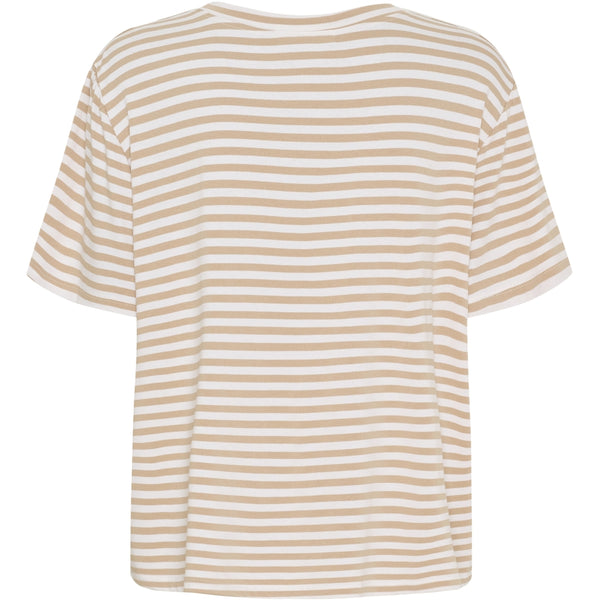 MARTA DU CHATEAU Marta du chateau dam T-shirt MdcEnrica 258036 T-shirt Beige Stripe