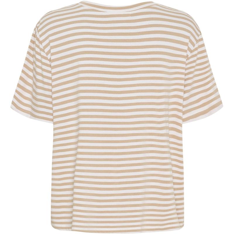 MARTA DU CHATEAU Marta du chateau dam T-shirt MdcEnrica 258036 T-shirt Beige Stripe
