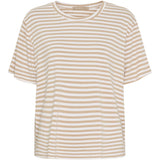 MARTA DU CHATEAU Marta du chateau dam T-shirt MdcEnrica 258036 T-shirt Beige Stripe