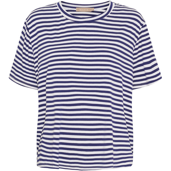 MARTA DU CHATEAU Marta du chateau dam T-shirt MdcEnrica 258036 T-shirt Blue Scuro Stripe