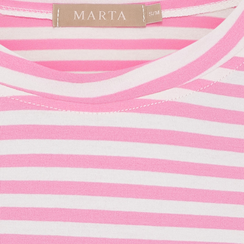 MARTA DU CHATEAU Marta du chateau dam T-shirt MdcEnrica 258036 T-shirt Bubblegum Stripe