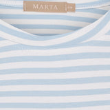 MARTA DU CHATEAU Marta du chateau dam T-shirt MdcEnrica 258036 T-shirt Celeste Stripe