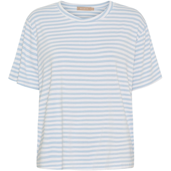 MARTA DU CHATEAU Marta du chateau dam T-shirt MdcEnrica 258036 T-shirt Celeste Stripe