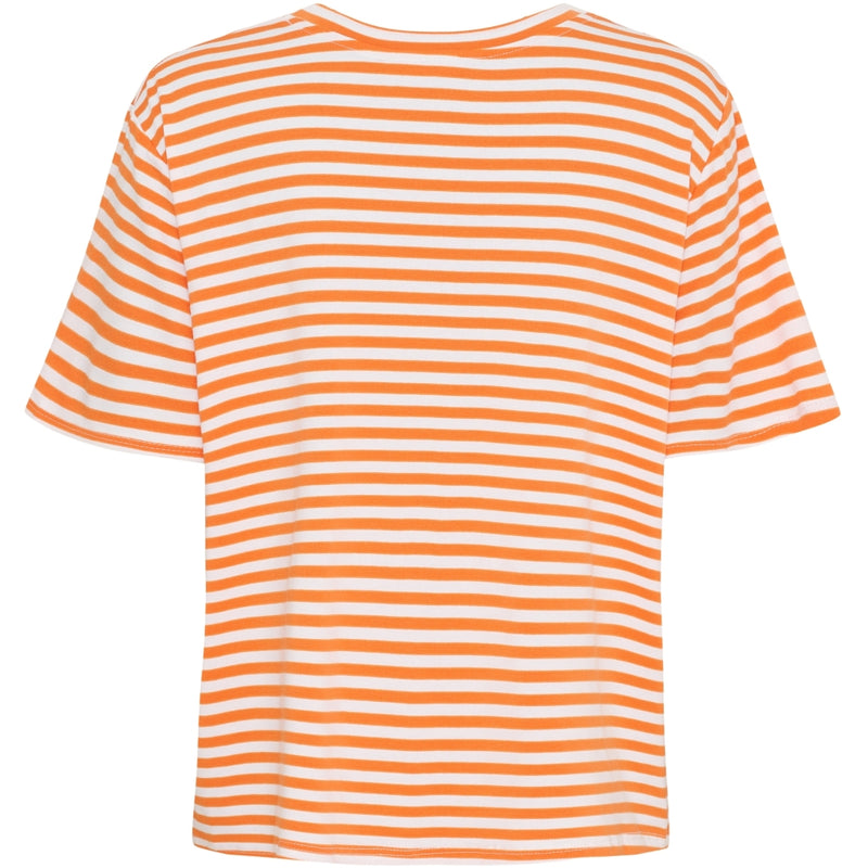 MARTA DU CHATEAU Marta du chateau dam T-shirt MdcEnrica 258036 T-shirt Orange stripe