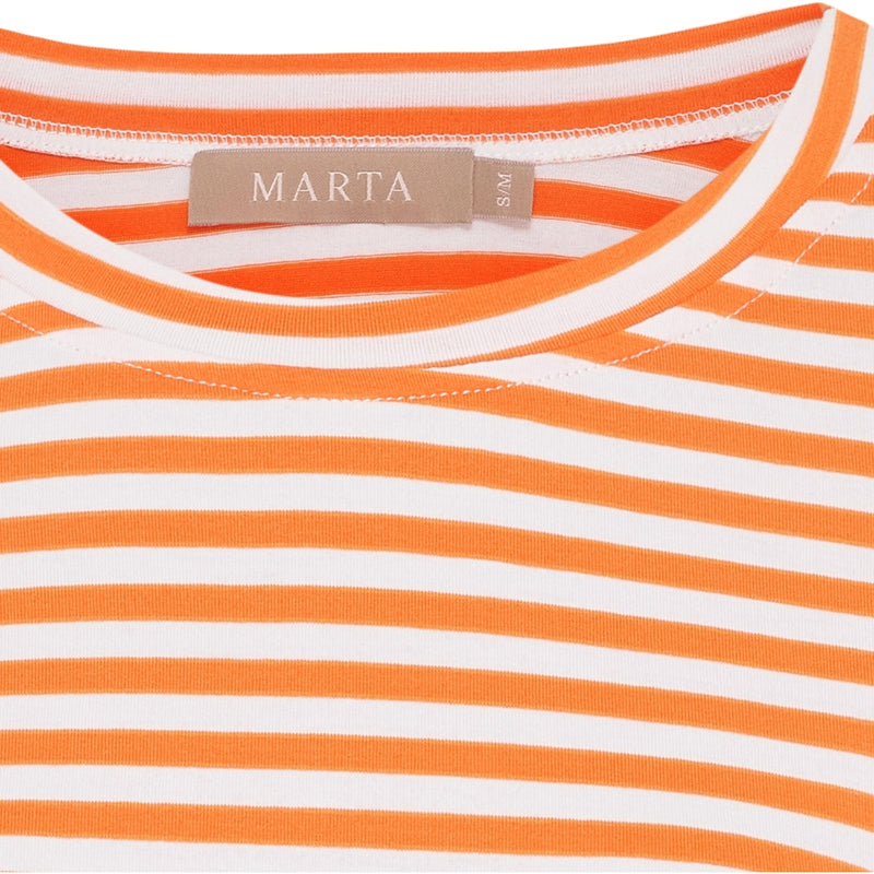 MARTA DU CHATEAU Marta du chateau dam T-shirt MdcEnrica 258036 T-shirt Orange stripe