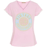 MARTA DU CHATEAU Marta du chateau dam T-shirt MdcFabiola 2503 T-shirt Pink