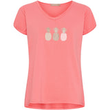MARTA DU CHATEAU Marta du chateau dam T-shirt MdcGemma 22031 T-shirt Corallo