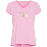 MARTA DU CHATEAU Marta du chateau dam T-shirt MdcGemma 22031 T-shirt Pink