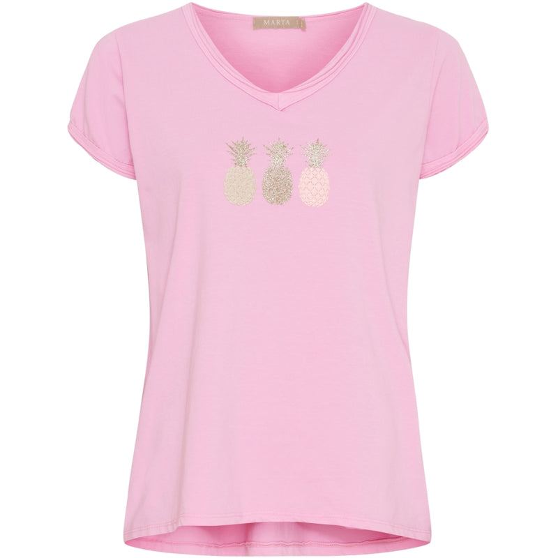 MARTA DU CHATEAU Marta du chateau dam T-shirt MdcGemma 22031 T-shirt Pink