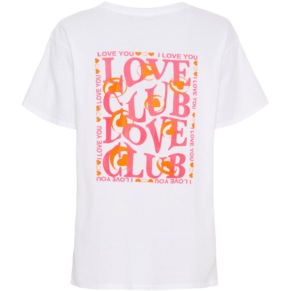MARTA DU CHATEAU Marta du chateau dam T-shirt MdcInge -0532 T-shirt White/Pink Fluo
