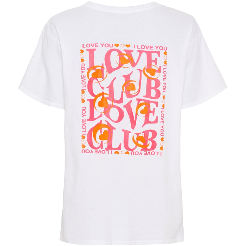 MARTA DU CHATEAU Marta du chateau dam T-shirt MdcInge -0532 T-shirt White/Pink Fluo