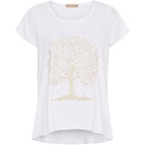 MARTA DU CHATEAU Marta du chateau dam T-shirt MdcMarie 1535 T-shirt White Tree