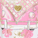 MARTA DU CHATEAU Marta du chateau dam T-shirt MdcMarie 1535 T-shirt White VW Rosa Baby