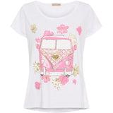 MARTA DU CHATEAU Marta du chateau dam T-shirt MdcMarie 1535 T-shirt White VW Rosa Baby