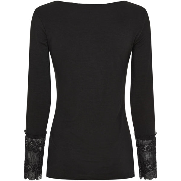 MARTA DU CHATEAU Marta du chateau dam blus 11297 T-shirt long sleeves Black