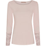 MARTA DU CHATEAU Marta du chateau dam blus 11297 T-shirt long sleeves Cipria