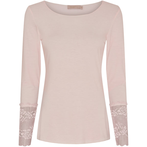 MARTA DU CHATEAU Marta du chateau dam blus 11297 T-shirt long sleeves Cipria