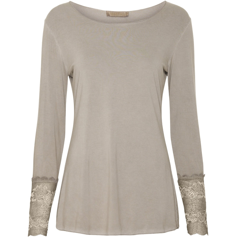 MARTA DU CHATEAU Marta du chateau dam blus 11297 T-shirt long sleeves Fango