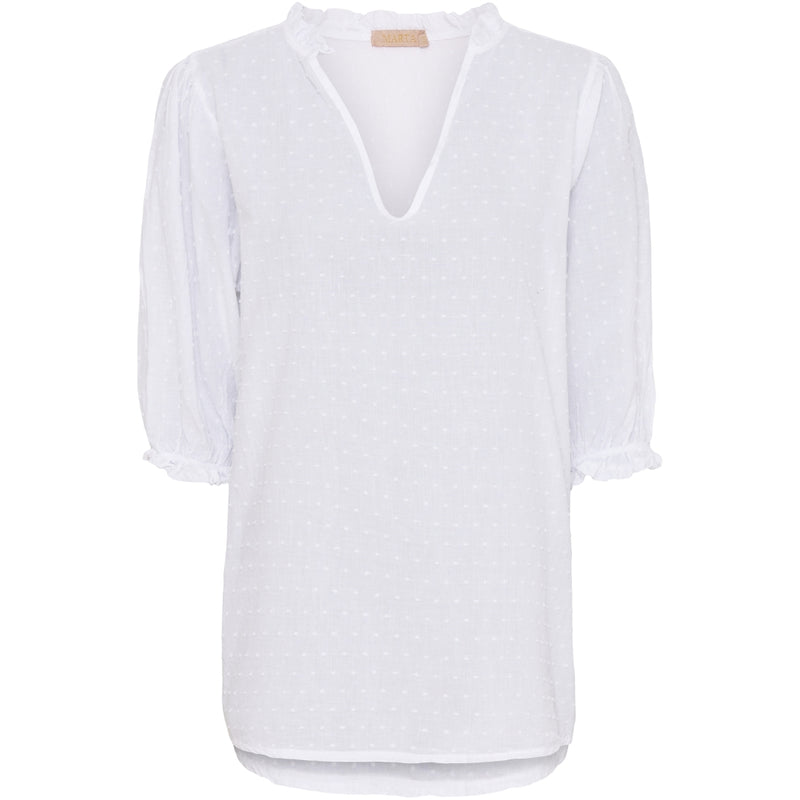 MARTA DU CHATEAU Marta du chateau dam blus 1471 Blouse White