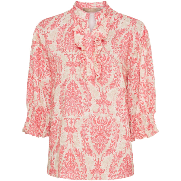 MARTA DU CHATEAU Marta du chateau dam blus MdcCharlie 6892 Shirt Corallo6207tpf