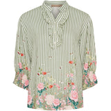 MARTA DU CHATEAU Marta du chateau dam blus MdcCharlie 6892 Shirt Kaki4837