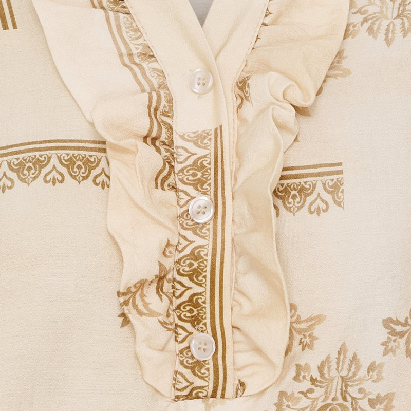MARTA DU CHATEAU Marta du chateau dam blus MdcJoceline 5891 Shirt Beige462