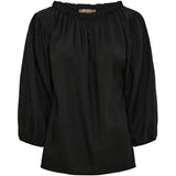 MARTA DU CHATEAU Marta du chateau dam blus MdcJuniper Blouse Black