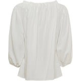 MARTA DU CHATEAU Marta du chateau dam blus MdcJuniper Blouse Offwhite