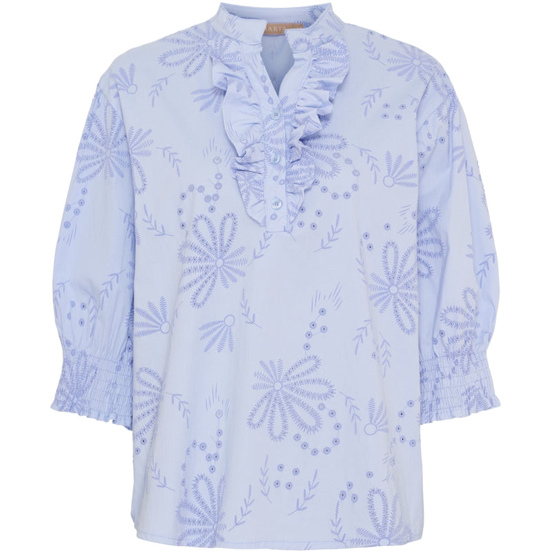 MARTA DU CHATEAU Marta du chateau dam blus MdcLinda 6317E Shirt Celeste