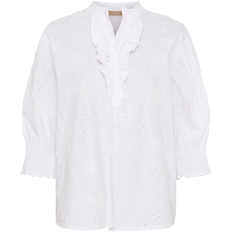 MARTA DU CHATEAU Marta du chateau dam blus MdcLinda 6317E Shirt White