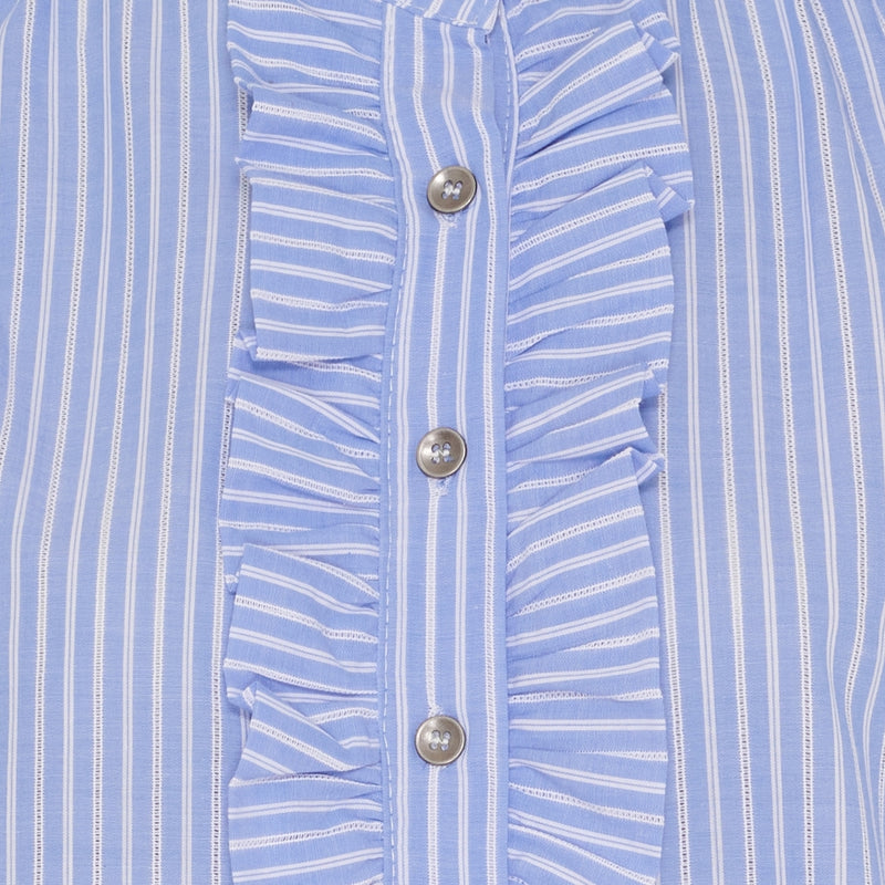 MARTA DU CHATEAU Marta du chateau dam blus MdcMargaux 6811 Shirt Celeste