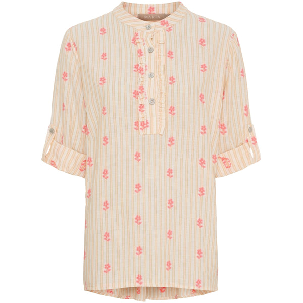 MARTA DU CHATEAU Marta du chateau dam blus MdcSabrina 85137-3 Shirt Corallo470