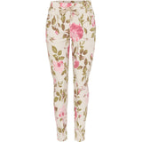 MARTA DU CHATEAU Marta du chateau dam byxor 1763B Restudsalg Beige Flower