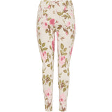 MARTA DU CHATEAU Marta du chateau dam byxor 1763B Restudsalg Beige Flower