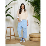 MARTA DU CHATEAU Marta du chateau dam byxor MdcFlorence 62786 Pant Celeste2389
