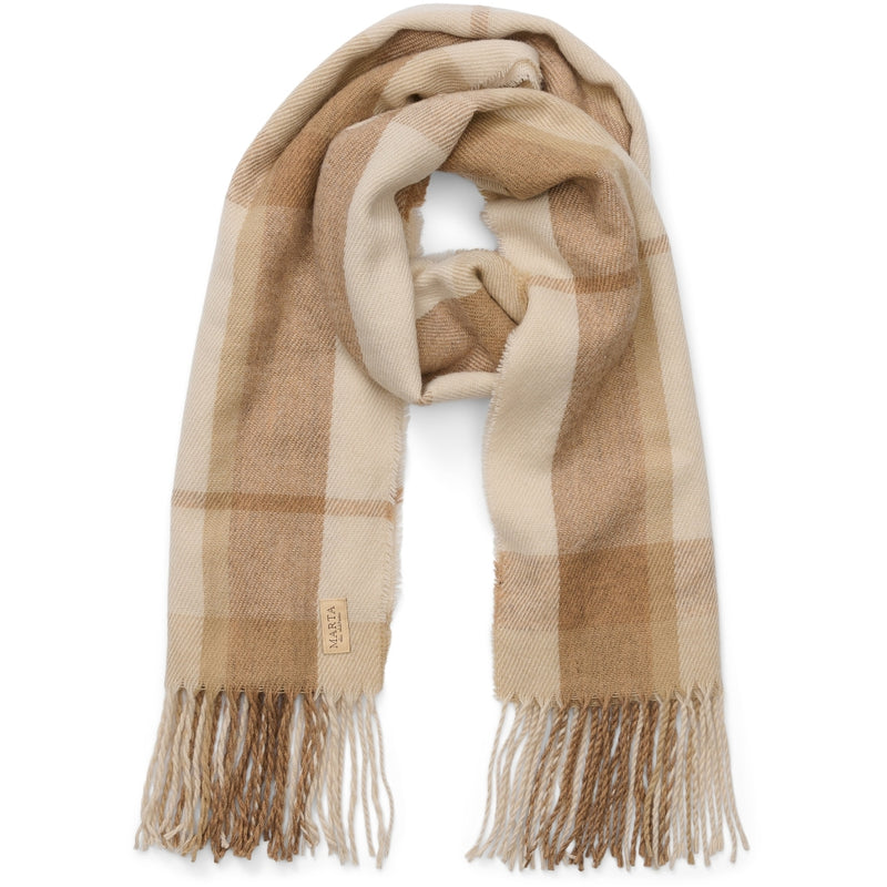 MARTA DU CHATEAU Marta du chateau dam halsduk 182302 Scarf Brown