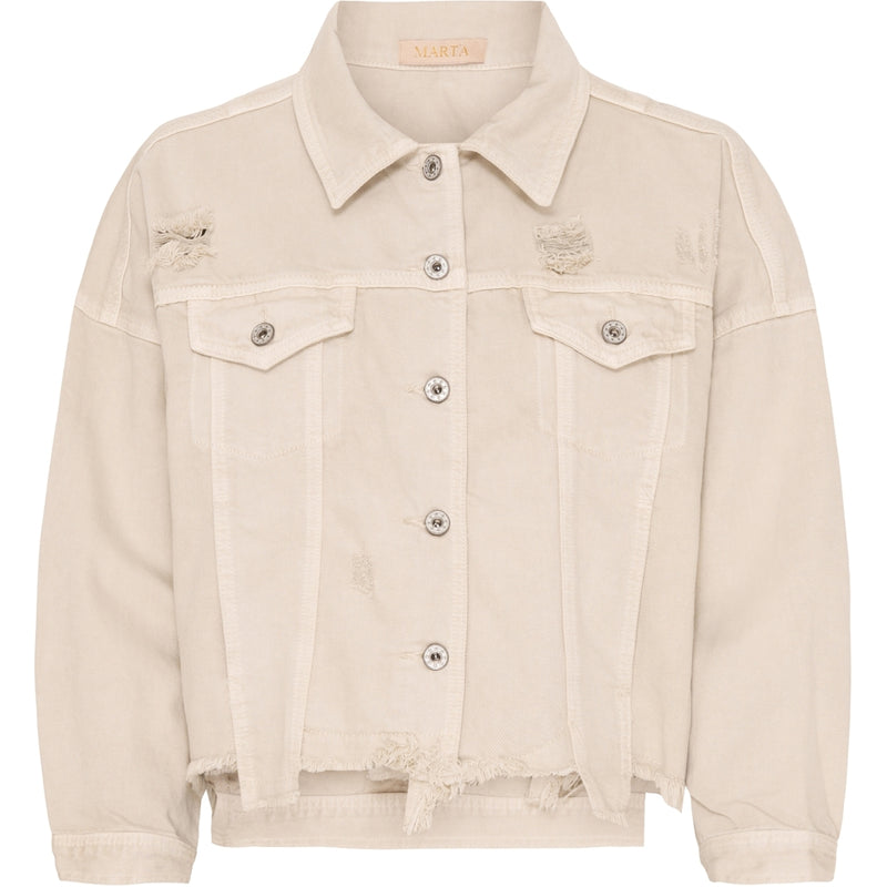 MARTA DU CHATEAU Marta du chateau dam jacka MC9589 Denim Jacket Beige38