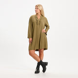 MARTA DU CHATEAU Marta du chateau dam klänning 2608 Dress Olive