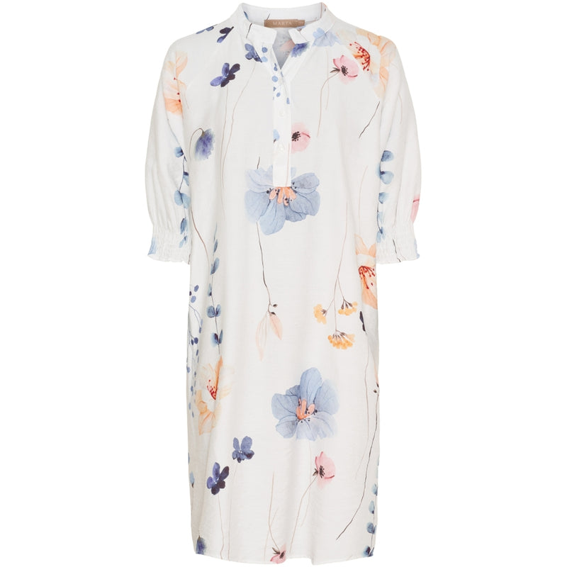 MARTA DU CHATEAU Marta du chateau dam klänning MdcAmelia 7122 Dress Bianco1373tpq