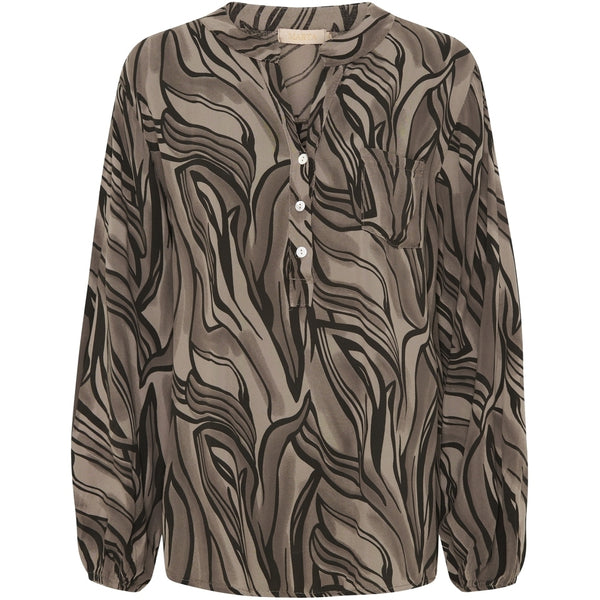 MARTA DU CHATEAU Marta du chateau dam skjorta 8500 Shirt Brownprint