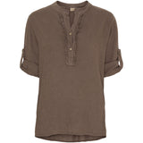 MARTA DU CHATEAU Marta du chateau dam skjorta 85731-1 Shirt Cold brown