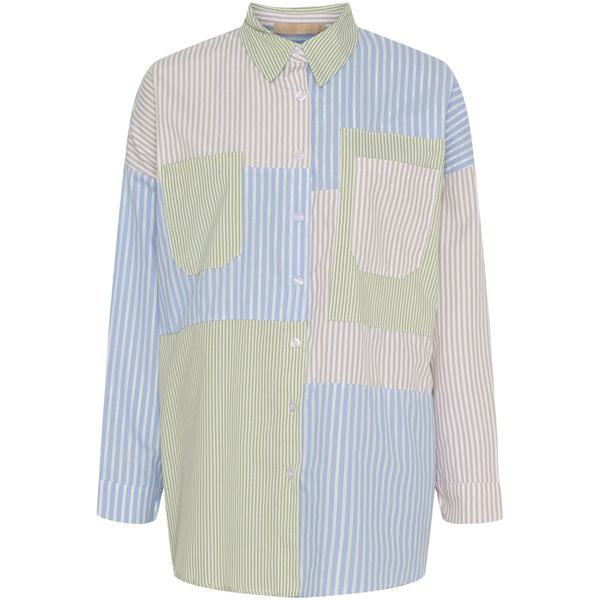 MARTA DU CHATEAU Marta du chateau dam skjorta MdcBlandine 258032 Shirt Multi Beige