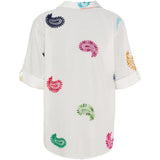 MARTA DU CHATEAU Marta du chateau dam skjorta MdcEster 5155 Shirt White Multi Cashmere