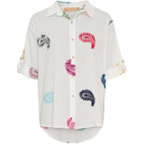 MARTA DU CHATEAU Marta du chateau dam skjorta MdcEster 5155 Shirt White Multi Cashmere