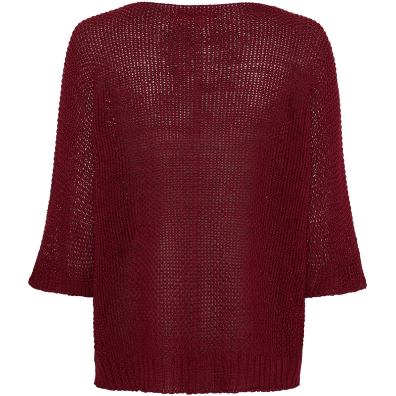 MARTA DU CHATEAU Marta du chateau dam stickad tröja 7010 Knit Bordeaux2051