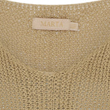 MARTA DU CHATEAU Marta du chateau dam stickad tröja 7010 Knit Camello2651