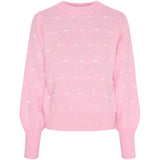 MARTA DU CHATEAU Marta du chateau dam stickad tröja MdcAlisee 5246 Knit Pink9512/Bianco