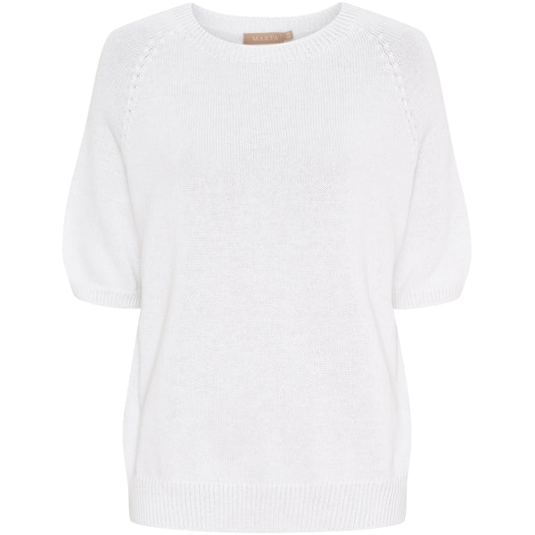 MARTA DU CHATEAU Marta du chateau dam stickad tröja MdcBlanca 707C Knit White