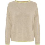 MARTA DU CHATEAU Marta du chateau dam stickad tröja MdcMargueritte 24271 Knit Beige/Giallo