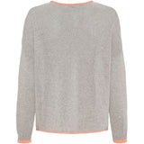 MARTA DU CHATEAU Marta du chateau dam stickad tröja MdcMargueritte 24271 Knit Perla/Salmone
